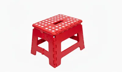 Produktbild von Klapphocker, Tritthocker Rot Faltbar H 22cm bis 150KG für Kinder