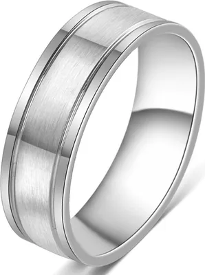 Produktbild von Ring rostfreier Edelstahl Fingerring Unisex Partnerring Durchmesser 17,3mm Umfang 54mm US-Größe 7 EU-Größe 54 (SCHMAL) Schmuck Silber