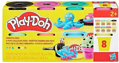 Produktbild von HASBRO - Play-Doh Modelliermasse 8 Stück, sortiert