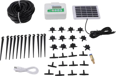 Produktbild von Intelligente Bewässerungsuhr Programmierbar Energiesparend mit Solarpanel Automatische Bewässerungsuhr für Garten Ackerland Wiese