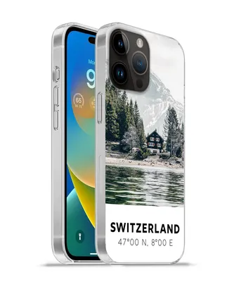 Produktbild von MuchoWow® Handyhülle Schutzhülle Hülle für Apple iPhone 14 Pro Max Schweiz - Berg - Chalet Silikon Softcase Handy Hülle - Hardcover