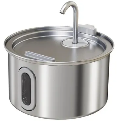 Produktbild von 2,5L Katzenbrunnen Edelstahl Trinkbrunnen für Katzen Katzentrinkbrunnen mit Filtersystem abnehmbar leiser Pumpe Aktivkohlefilter