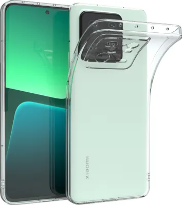 Produktbild von EAZY CASE Hülle kompatibel mit Xiaomi 13 Pro Schutzhülle Silikon, Ultra dünn, Slimcover, Handyhülle, Silikonhülle, Backcover, Durchsichtig, Klar Transparent
