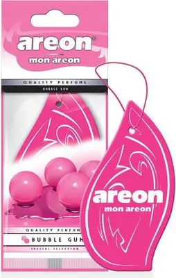 Image de Areon, Diffuseur voiture Bubble Gum - Senteur rafraîchissante pour la voiture