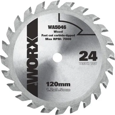 Obrázek produktu pro Pilový řezný kotouč Ø 120x9,5 mm Worx 24Z