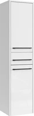 Immagine prodotto di Mobile da bagno Florence 30 x 35 x 130 cm Bianco lucido - con 2 ante e 1 cassetto