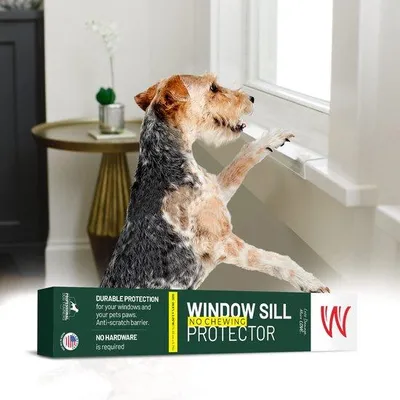 Zdjęcie produktu dla Przezroczysta osłona parapetu dla psów i kotów, 90 cm