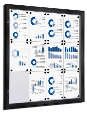 Produktbild von Schaukasten für 12x A4 in Anthrazit RAL7016