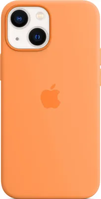 Image de Apple Silicone Backcover MagSafe pour Apple iPhone 13 Mini - Marigold