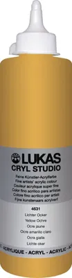 Produktbild von Lukas Cryl Studio Plastic Bottle Acrylfarbe Yellow Ochre 500 ml 1 stk