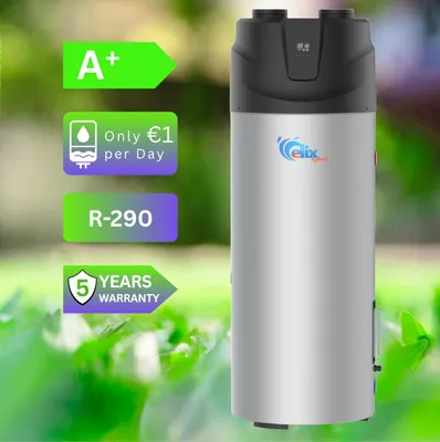 Immagine prodotto di Elix Pompa di Calore Scaldabagno elettrico 300l R290 Boiler acqua calda Scaldacqua Pompa di Calore