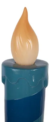 Produktbild von Clayre & Eef LED-Kerze Kerzenständer Ø 18x67 cm Blau Keramikmaterial