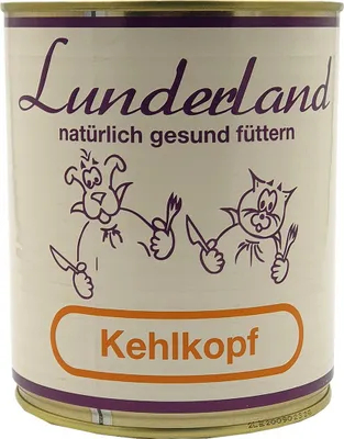 Produktbild von Lunderland Kehlkopf 800g 100% Rinderkehlkopf / Hundefutter Nassfutter Ergänzungsfuttermittel
