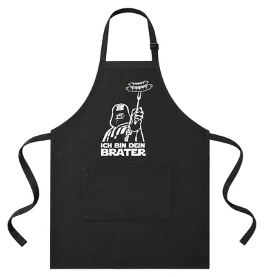 Produktbild von Grillschürze mit 2 Taschen, 73 x 98 cm, Schwarz