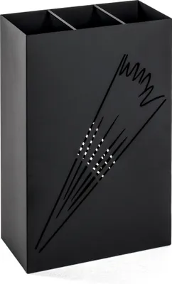 Produktbild von HAKU Schirmständer schwarz - Metall, B/H/T: 30x48x16 cm