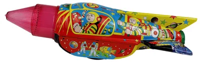Produktbild von Space Blechspielzeug Rakete Rocket Raumschiff Blechrakete
