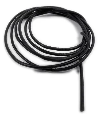Produktbild von Lederschnur Lederriemen Lederband zum verknoten schwarz 100cm 11925