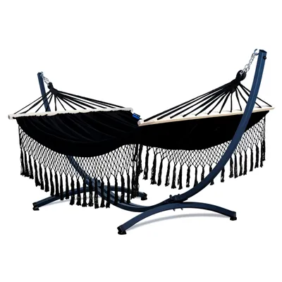 Obrázek produktu pro Potenza houpací síť s rámem Pro dvě osoby houpací síť s tyčí 220x160 cm I Rám 220kg