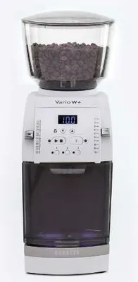 Produktbild von Baratza Vario W+, Mühle mit Mahlwerk, 300 g, Kegelmahlwerk, Edelstahl, 1350 RPM, Weiß