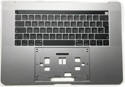 Produktbild von A1990 Topcase Tastatur mit Backlight für Apple Macbook Pro Retina 15" 2018 2019 deutsch grau