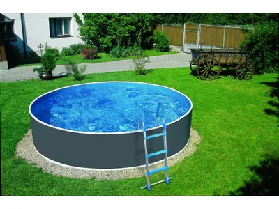 Zdjęcie produktu dla Mountfield Azuro 3,6 x 0,9 m GRAPHIT/BIAŁY LAGOON Grubość folii 0,5 mm – bez filtra, z otworami pozaosiowymi