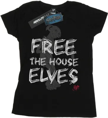 Produktbild von Harry Potter - "Free The House Elves" T-Shirt für Damen BI23048 (M) (Schwarz)
