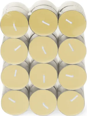 Immagine prodotto di Set di 5 confezioni da 24 lumini profumati Spaas, durata 4,5 ore, fragranza Shimmering Smile