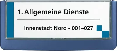 Produktbild von Schild I DURABLE Türschild Click Sign, dunkelblau, Kunststoff, Einlage 149x52...