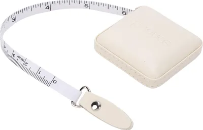 Zdjęcie produktu dla Taśma miernicza do ciała Taśma miernicza do szycia Przenośna taśma miernicza ze skórypoliuretan z podwójną skalą 59 cali / 150 cm Mini elastyczna taśma do szycia krawieckiego
