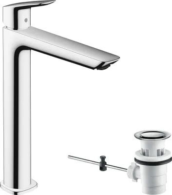 Immagine prodotto di hansgrohe Logis Mitigeur de lavabo Fine, ComfortZone240, bonde à tirette, saillie 172mm, 71257000, 71257000