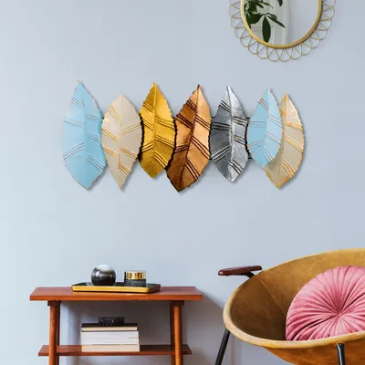 Obrázek produktu pro Wallity, Hornbeam 4, Dekorativní kovový doplněk na zeď, 100 % KOV, Vícebarevná, 52 x 114 cm