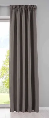Produktbild von Vorhang Blickdicht »NewYork« verdeckte Schlaufen Taupe HxB 245x295 cm 1er-Pack Thermo-Gardine Verdunkelungsvorhang Blackout schalldämmend Kräuselband Raffhalter 202020610