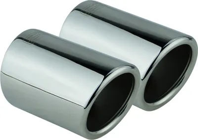 Produktbild von 2 Auspuffblenden für VW Audi Edelstahl poliert Endrohr Blenden Edelstahl Tiguan I 5N 000071761 Audi Q3 8U 8U0071761