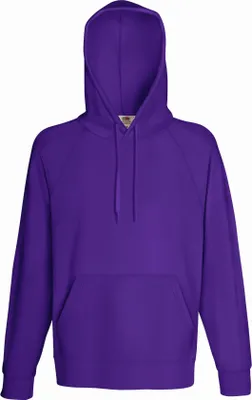 Produktbild von Raglan Kapuzen Sweater | Fruit of the Loom (FOL62140), Farbe:purple, Größe:XL