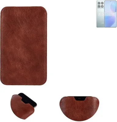 Produktbild von K-S-Trade Schutzhülle Handyhülle kompatibel mit Xiaomi Redmi K70 Pro Handytasche Kunstleder Sleeve in braun