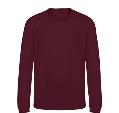 Produktbild von Just Hoods Jungen Sweatshirt Kinder Sweat Shirt Pulli Sweater Pullover, Größe:1/2, Farbe:Burgundy