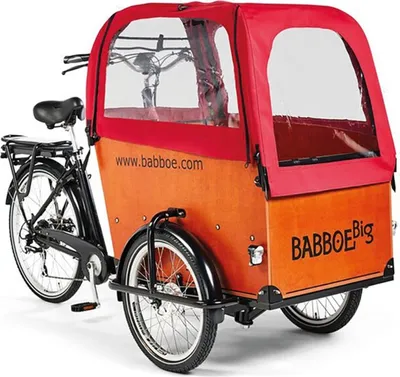 Produktbild von Babboe Regenverdeck rot rioja, für Big, Docril