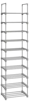 Obrázek produktu pro Organizér na boty z kovu, 10 úrovní, rozměry 45 x 30 x 174 cm
