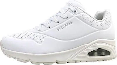 Productafbeelding van Skechers Uno Stand On Air Damenschuhe Für lose Einlagen Schnürer Weiß