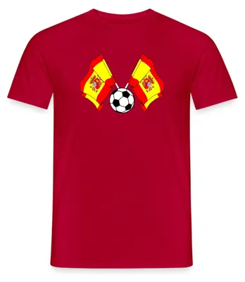 Produktbild von Spreadshirt Spanien Flaggen | Spanien Fußball Männer T-Shirt, 4XL, Rot