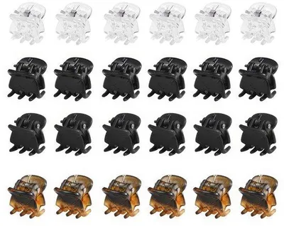Image de Mini-pinces à cheveux assorties (lot de 30) - Antidérapantes - Durables - Maintien plus sûr - Pour femmes et filles - Pinces à cheveux