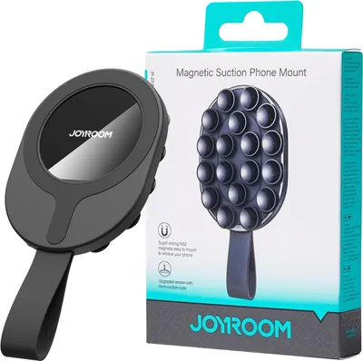 Obrázek produktu pro JOYROOM Magnetinis telefono laikiklis su siurbtukais Joyroom JR-ZS393-S juodas
