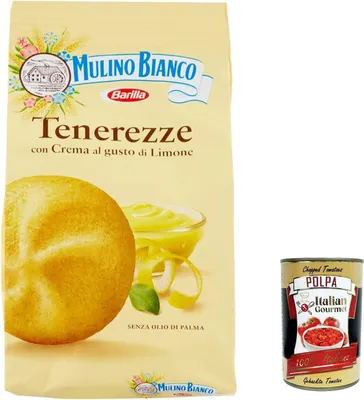 Produktbild von 6x Mulino Bianco Tenerezze al Limone Kekse mit Zitronencreme, 200g