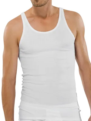 Produktbild von Schiesser Herren Unterhemd Sportjacke, 2er Pack, Weiß, XXXX-Large