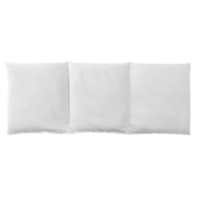 Produktbild von Rapssamenkissen 20x50cm groß 3-Kammer - Wärmekissen, Körnerkissen - Kissen - schneeweiß, 50 x 20 cm, Rapssamen