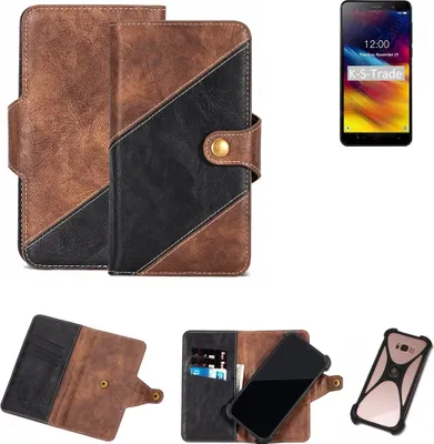 Produktbild von K-S-Trade Handyhülle Schutzhülle Bookstyle Case kompatibel mit Doogee X100 Klapphülle Cover Hülle Schutztasche 1x