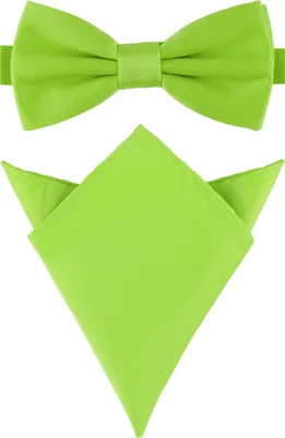 Produktbild von Ladeheid Herren Schmale Fliege & Einstecktuch Set M/P (12cm x 6cm, 22cm x 22cm)