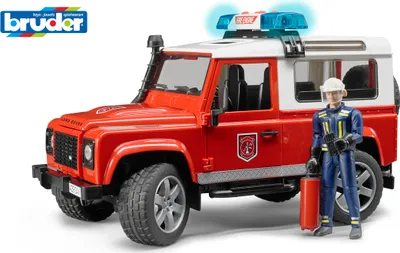 Produktbild von BRUDER Land Rover Defender, Feuerwehrauto-Modell, 4 Jahr(e), Acrylnitril-Butadien-Styrol (ABS)