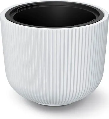 Produktbild von Blumentopf MILLY mit Einsatz 46,9 cm - Farbe: weiß