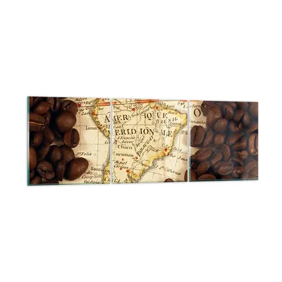 Produktbild von Bilder auf glas - Südamerika Samen Kaffee - 150x50cm - Glasbilder - Wandbilder - Kunstdruck - zum Aufhängen bereit - Wanddekoration aus Glas - Glas Bilder - Wandbild auf Glas - GCA150x50-2198